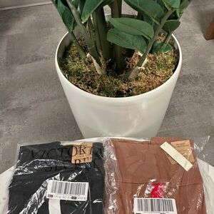 Victoria's Secret Black and Brown Leggings